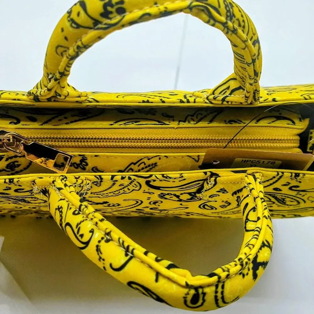 Bandana print canvas medium tote